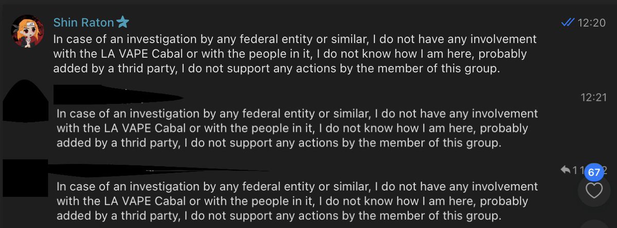 LA VAPE Cabal got pretty quiet since $LIBRA

trench groups making sure they stay off the radar in ongoing investigations for $LIBRA

wiping their TG history clean

this trick works

just bid BTC memecoins and don’t fall for the forced AVAX shitcoin pivot pushed by washed-up KOLs