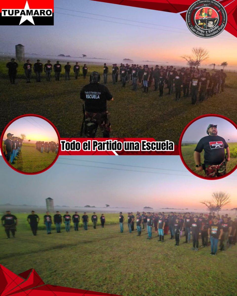 🔴⚫ La Revolución se construye día a día con el esfuerzo, trabajo y compromiso de todas y todos.

Con mística y disciplina comenzamos un nuevo día de aprendizaje en nuestra Escuela de Formación e Intercambio de Saberes y Experiencias Juan Emilio González Porta. 📚