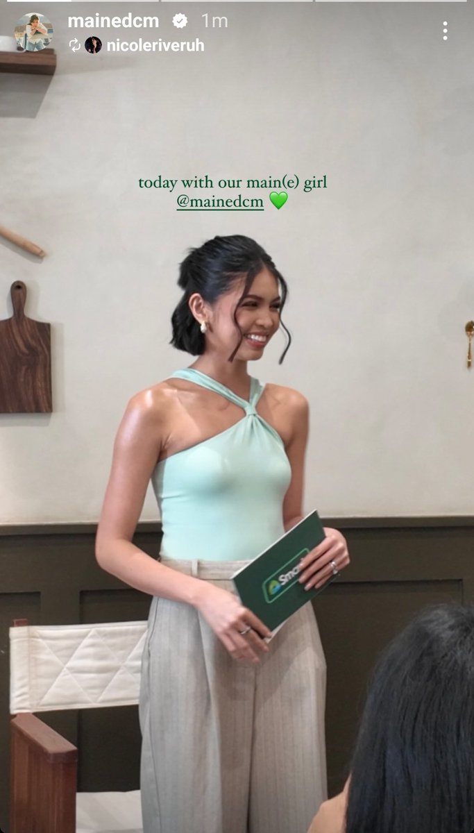 <a href="/mainescm/">CALEB MAINES</a> IG story post.
Meet and Greet <a href="/LiveSmart/">SMART</a>

#MaineMendozaAtayde
#MaineForSmart