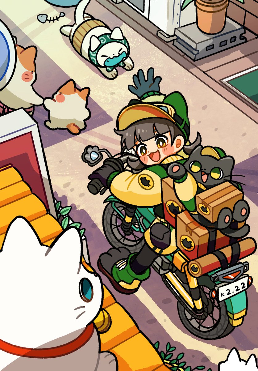 pannomimi0301's tweet image. 猫がいる絵たち
 #猫の日