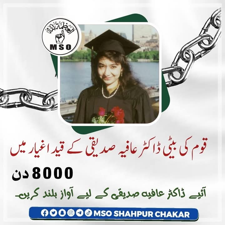 Fareed755's tweet photo. ایٹم بم سے لےکر غوری میزائل جیسے ہتھیار رکھنے کے باوجود 8 ہزار دن گذر گئے مگر ایک بیٹی آزاد کروانے میں ناکام ہیں مگر حماس نے بغیر کسی قوت اور جدید ہتھیاروں کے اپنے سارے قیدی آزاد کروادیئے، ثابت ہوا کہ ایمان سے بڑھ کر کوئی قوت طاقت نہیں۔
#ReleaseDrAfia #Pakistan #AfiaMovement https://t.co/n7Jk7IpdPk