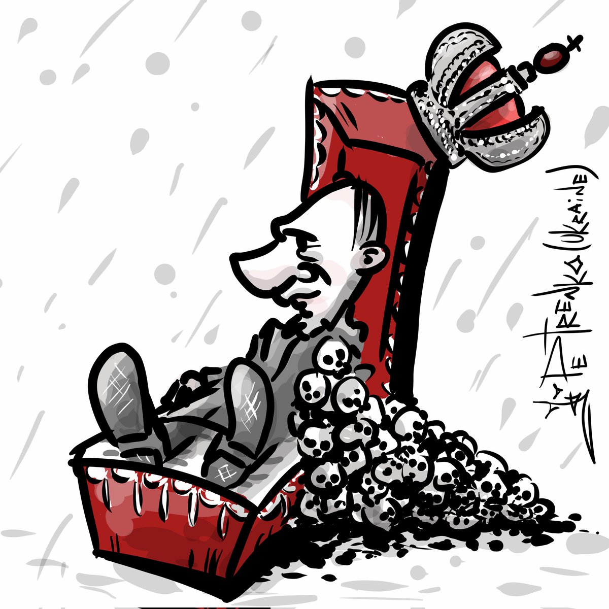 PetrenkoAndryi's tweet photo. Putin has killed Alexei Navalny, destroyed the Russian opposition, persecuted its representatives, or sent them to prison where they died. He is fighting against the Ukrainian Church, repressing the believers of the Baptist Church of Christ, and sometimes killing them.

Putin has used chemical weapons in Syria, is responsible for the massacres of Chechens and aggression against Georgia. During the war in Ukraine, he ordered the abduction of Ukrainian children, which led to sanctions against him by the International Criminal Court.

And despite all this, some still consider him a "skillful negotiator," and Donald Trump even expresses sympathy for him.