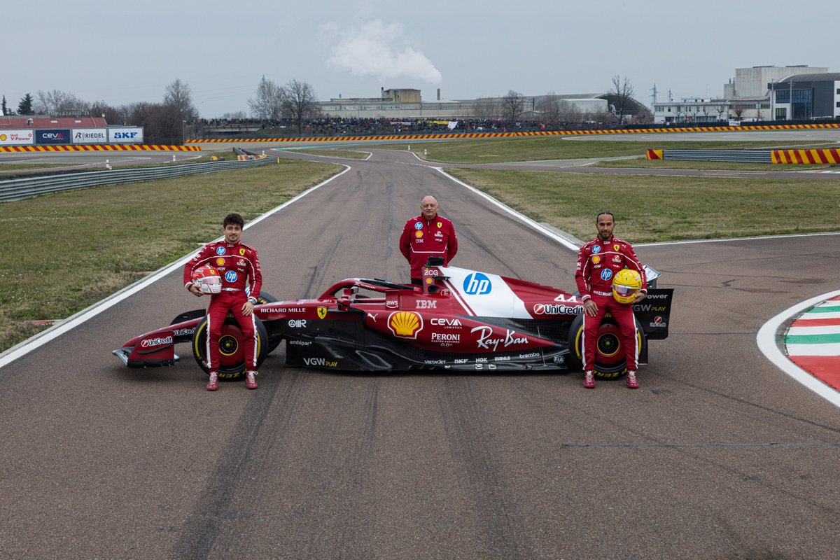 Cette line-up chez Ferrari pour la saison 2025 😍 

Pensez-vous qu'ils seront capable d'aller chercher les 2 championnats cette saison? 💫

#F1 | #Ferrari