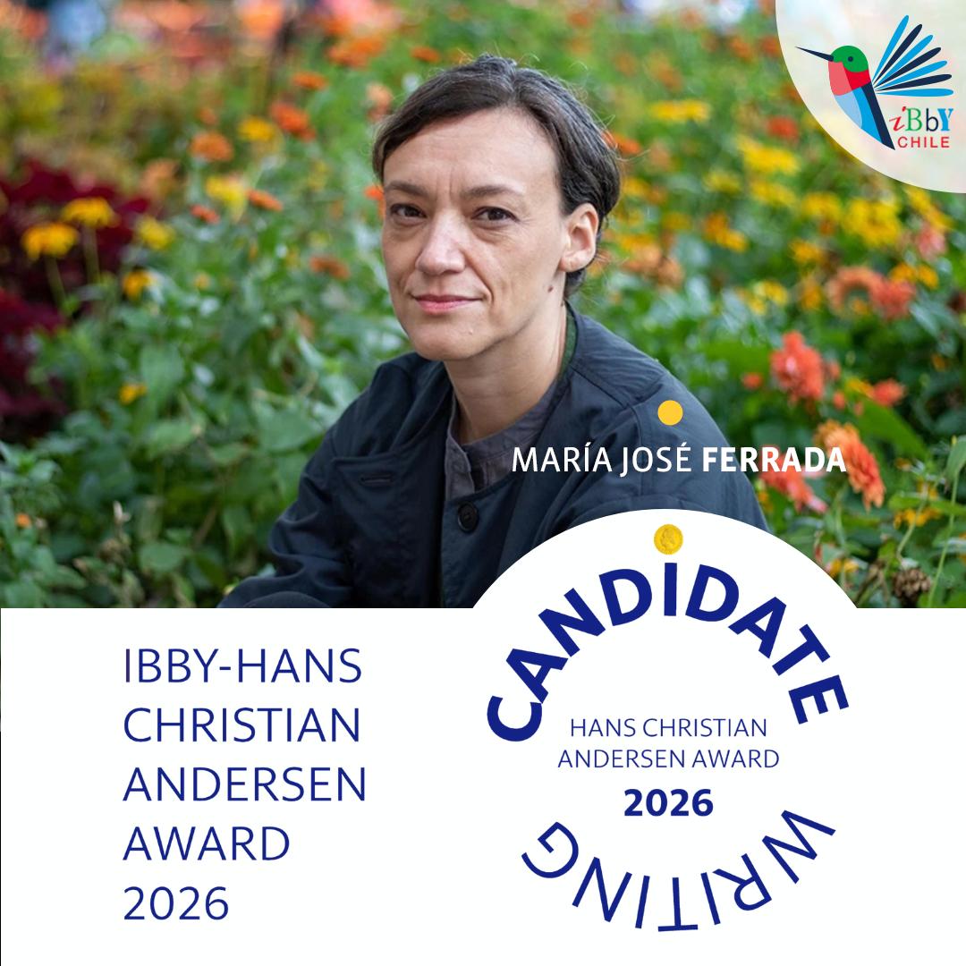 IbbyChile's tweet photo. 📢 ¡Gran noticia para la LIJ chilena! 
La autora María José Ferrada ha sido nominada al Premio Hans Christian Andersen 2026, el mayor reconocimiento en literatura infantil. 
Un orgullo para Chile y un gran hito para nuestra literatura. ¡Felicidades!🍀
#HCA2026 #MaríaJoséFerrada https://t.co/G1682irObZ
