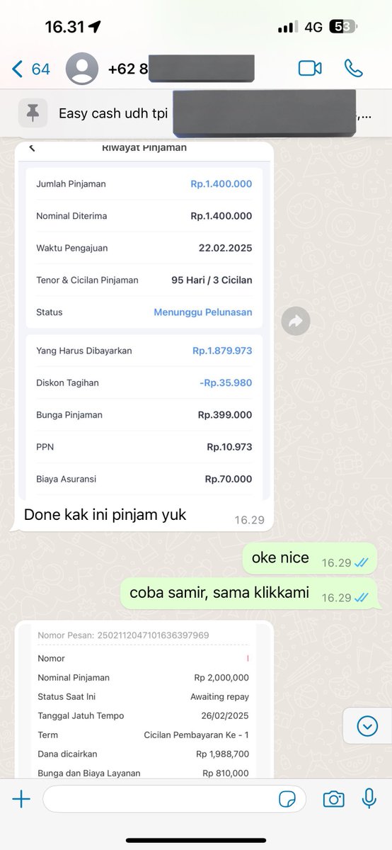 hyperleooo's tweet photo. Halo guys, untuk sekarang mas leo cuma bisa mengerjakan data (user) by wa atau online saja.
Hal itu juga tidak membatasi kalian yang ingin konsultasi secara online, kalian bebas berkonsultasi kapanpun tanpa adanya biaya, sekian terima kasih💸

#jokipinjol #pinjol #pinjolilegal #galbay #telbay #surabaya #zonauang #zonajajan #zonabu