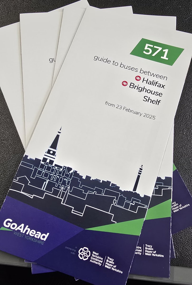 Paper timetables for the 571 service have arrived! We'll drop them off at locations along the route over the next few days and on our buses. All info is also at eastyorkshirebuses.co.uk/welcome-go-ahe… or on the EY Buses app—download from your app supplier!
