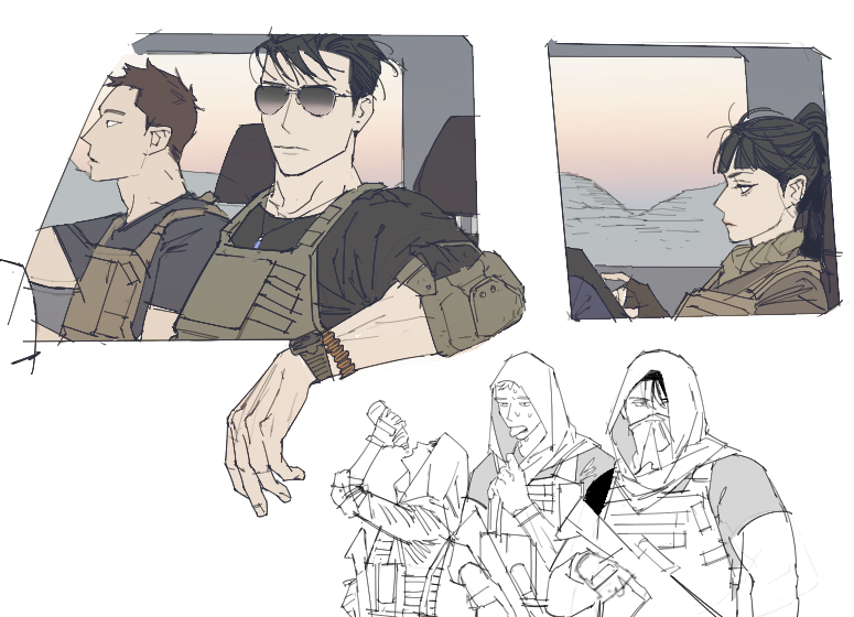 영화보면서 낙서