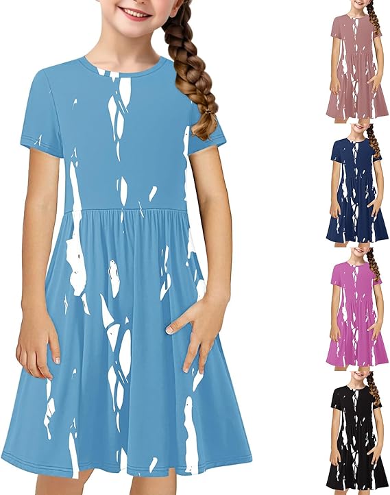 harun8102's tweet photo. Girls' Tie-Dye Summer Dress – Casual Crewneck, Short Sleeve, A-Line Swing, Knee-Length – Ages 4-14
#babyface ,#CasualStyle ,#casualdress,#toddlersdress,#shortsleevedress,#dresses https://t.co/IkLgNiLHpu https://t.co/soiS9eCZuP