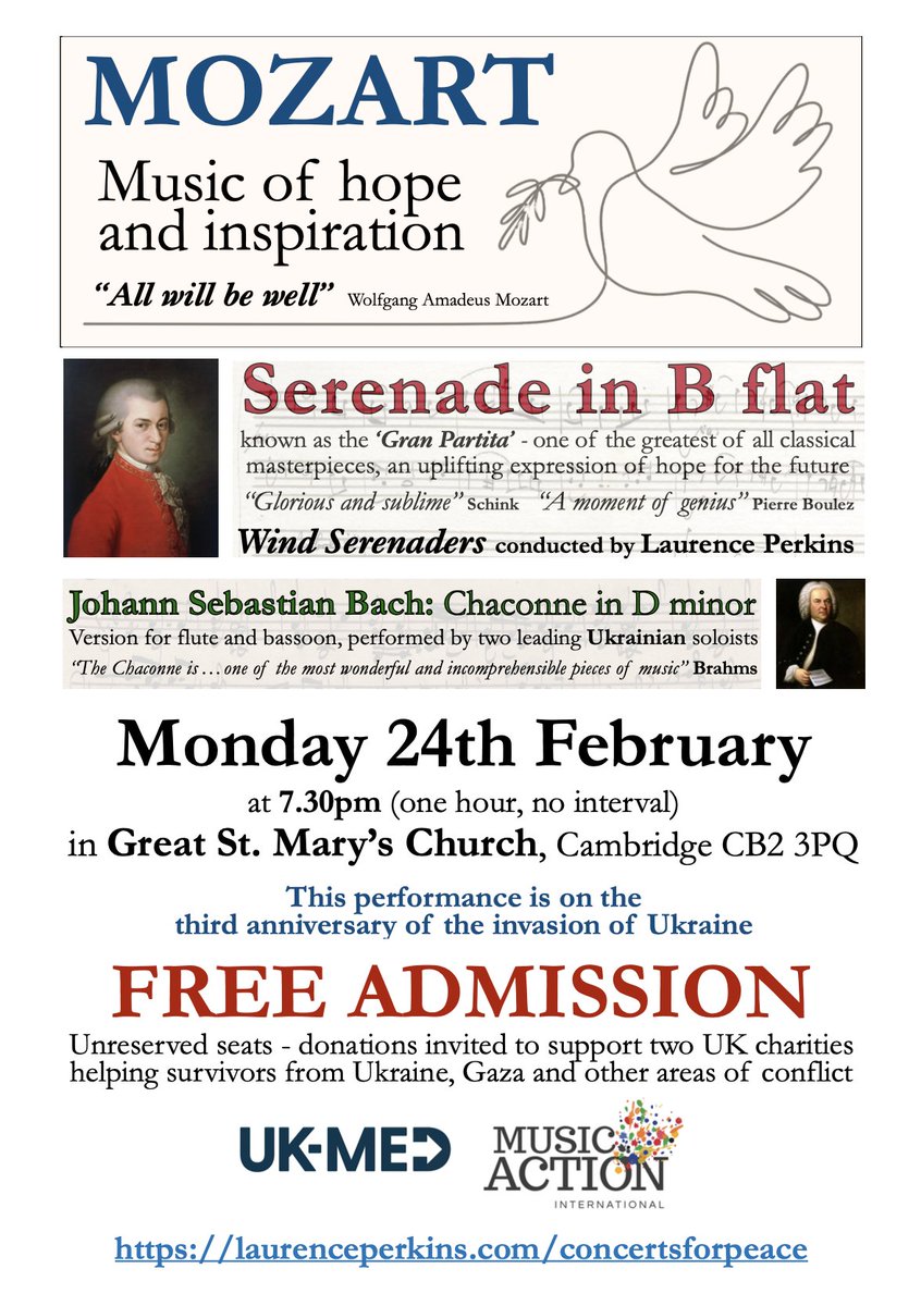 Laurence Perkins (@perkins_mail) on Twitter photo Join us on #Monday in #CAMBRIDGE to celebrate #Ukraine and the #Ukrainian people.
<a href="/Cambridge_Uni/">Cambridge University</a> <a href="/Cambslive/">Cambridgeshire Live</a> <a href="/BBCCambs/">BBC Cambridgeshire</a> <a href="/acambridgediary/">A Cambridge Diary</a> <a href="/CambsCC/">Cambridgeshire County Council</a> <a href="/HeartCambs/">Heart Cambridgeshire</a> <a href="/BBCRadio3/">BBC Radio 3</a> <a href="/MakingMusic_UK/">Making Music UK</a> <a href="/EventsClassical/">Classical Events</a> <a href="/ClassicalMusic_/">Classical Music</a> <a href="/BDRSoc/">British Double Reed Society</a> <a href="/CASSGB/">Clarinet & Saxophone</a> <a href="/britishhorns/">British Horn Society</a> <a href="/MusicMagazine/">BBC Music Magazine</a> <a href="/bbcmusicrs/">BBC Music</a> Join us on #Monday in #CAMBRIDGE to celebrate #Ukraine and the #Ukrainian people.
<a href="/Cambridge_Uni/">Cambridge University</a> <a href="/Cambslive/">Cambridgeshire Live</a> <a href="/BBCCambs/">BBC Cambridgeshire</a> <a href="/acambridgediary/">A Cambridge Diary</a> <a href="/CambsCC/">Cambridgeshire County Council</a> <a href="/HeartCambs/">Heart Cambridgeshire</a> <a href="/BBCRadio3/">BBC Radio 3</a> <a href="/MakingMusic_UK/">Making Music UK</a> <a href="/EventsClassical/">Classical Events</a> <a href="/ClassicalMusic_/">Classical Music</a> <a href="/BDRSoc/">British Double Reed Society</a> <a href="/CASSGB/">Clarinet & Saxophone</a> <a href="/britishhorns/">British Horn Society</a> <a href="/MusicMagazine/">BBC Music Magazine</a> <a href="/bbcmusicrs/">BBC Music</a>