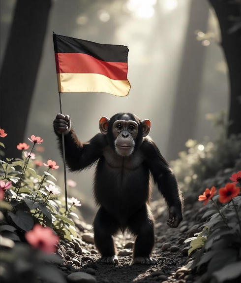 HolocaustRef's tweet photo. @Das5teElement Wegen Wiege der Menschheit in Afrika usw. sind wir sowieso  alle ziemlich bunt und miteinander verwandt. Außerdem sind unsere Gene zu etwa 99% mit denen von Schimpansen identisch. So gesehen, ist sogar ein Schimpanse ein fast lupenreiner Patriot. https://t.co/NcV5QqZw0i