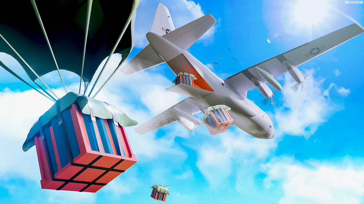 Simple thumbnail for Criminal Tycoon's Air drop update.

#Roblox #RobloxGFX #Robloxdev