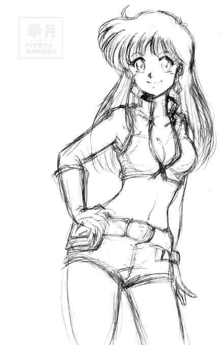  描き方ですか?現在はデジ絵メインで特別変わったことはしておりませんが、う～ん……作品・キャラへの好きって気持ちを込めてかな? 