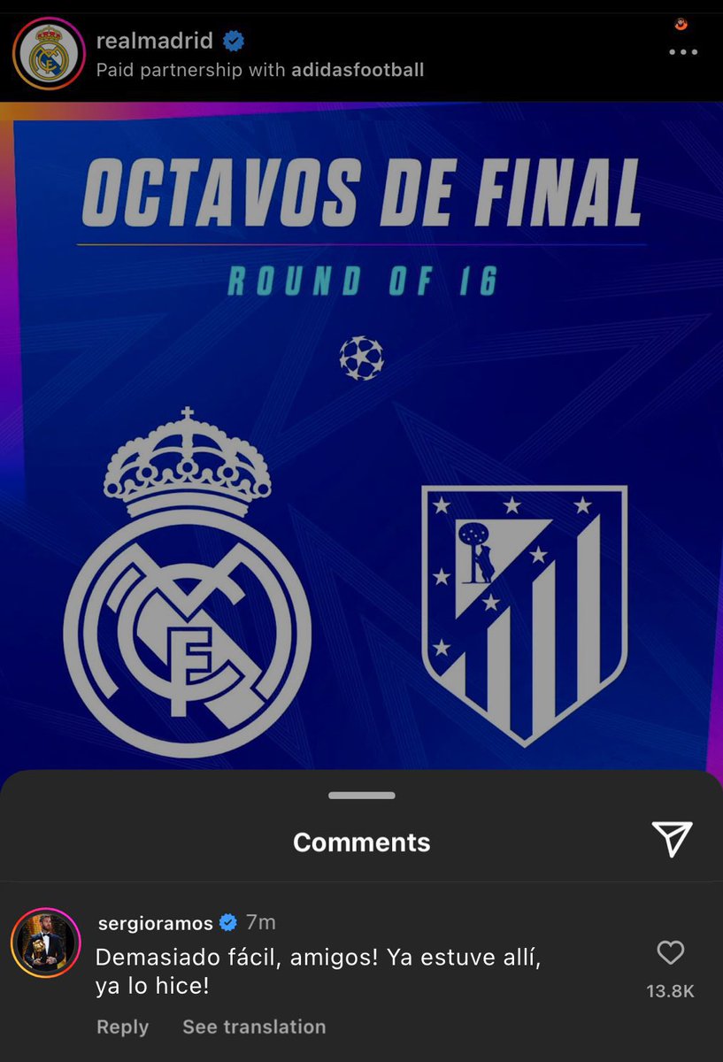 ujo50's tweet photo. رد سيرخو راموس على ناد�� ريال مدريد ING: سهل جداً يا رفاق ، لقد كنت هناك و فعلت ذلك ! https://t.co/nehj7SGH6B
