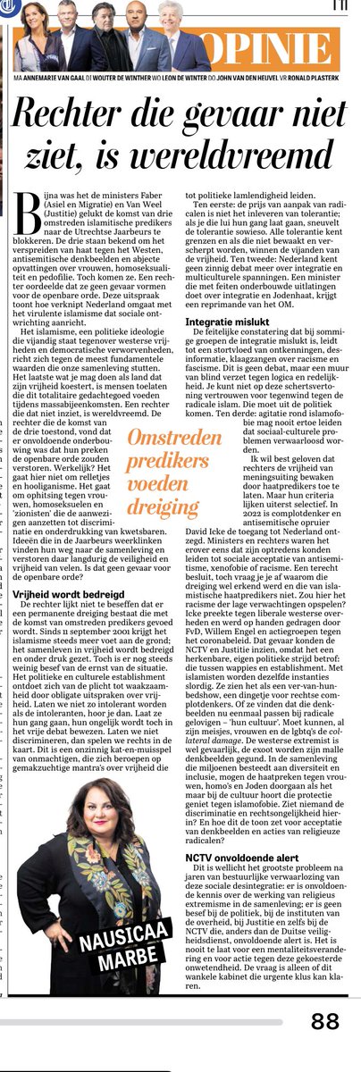 Bravo <a href="/nausicaamarbe/">Nausicaa Marbe 🇺🇦🇩🇰🇬🇱</a>  De rechter is Rein Odink die asielzoekers altijd in het gelijk stelt en wiens partner Gerbrig Klos een voor Amnesty werkende Israelhater is. #Odink #haatpredikers