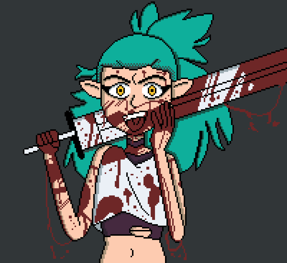kassef5's tweet photo. No pude resistirme a hacer una versión pixelada de este dibujo. So, sangre pixelada. Ojalá te guste.
#TheOwlHouse #BetaAmity #pixelart https://t.co/7ZMLFAACr3