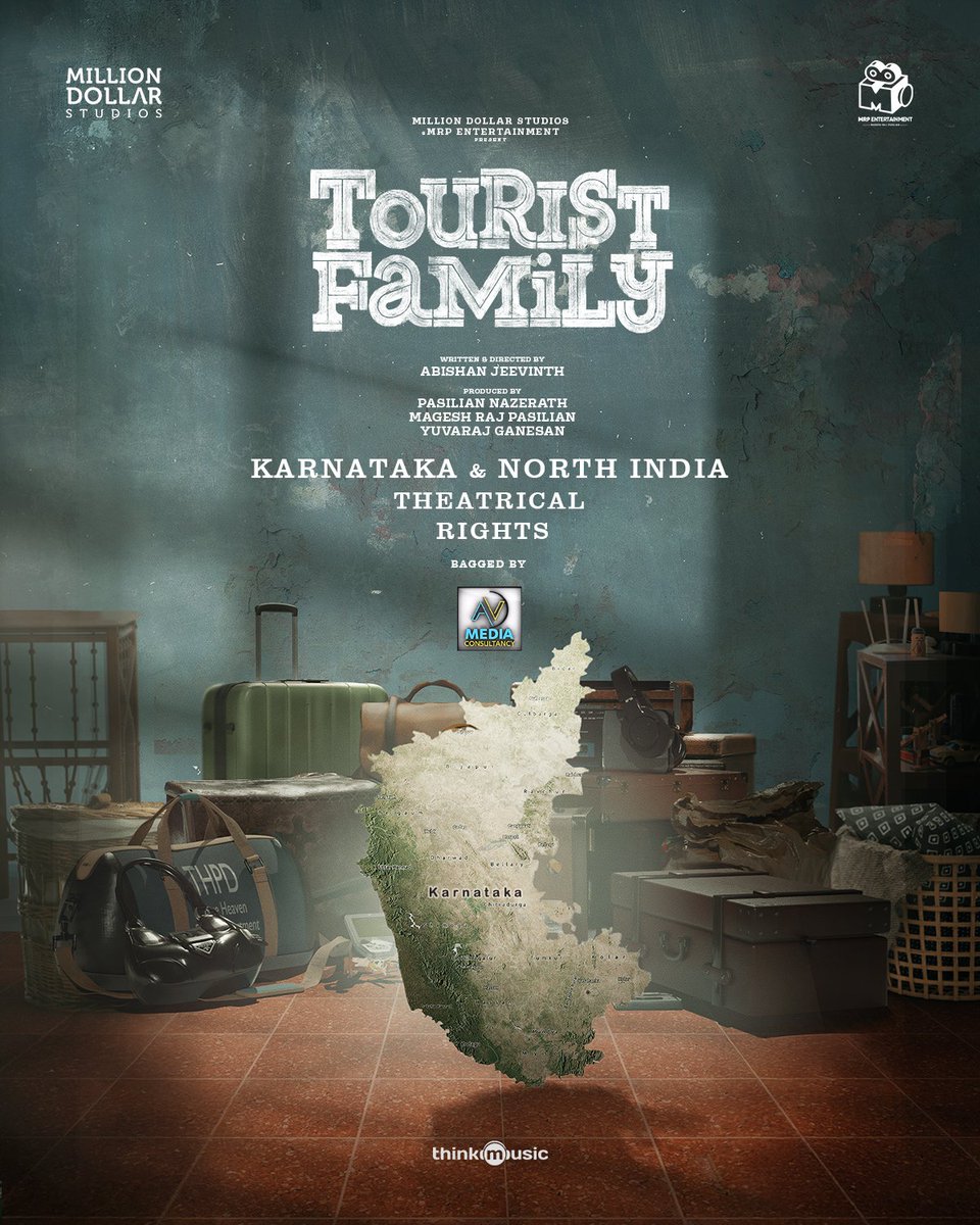 KollywoodCinima's tweet photo. #TouristFamily Karnataka theatrical rights bagged by @venkatavmedia #AVMedia ✅ https://t.co/zbPBFlvfVw