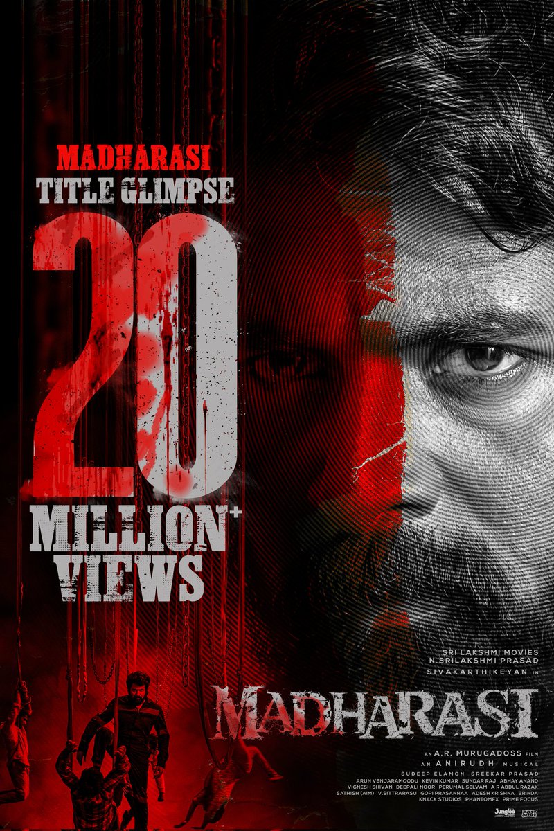 His arrival has created a HAVOC 💥💥💥

20 MILLION+ VIEWS for the #Madharasi  / #DilMadharasi title glimpse 🔥
▶️ youtu.be/_t-t8mG_vUY

#SKxARM #SK23