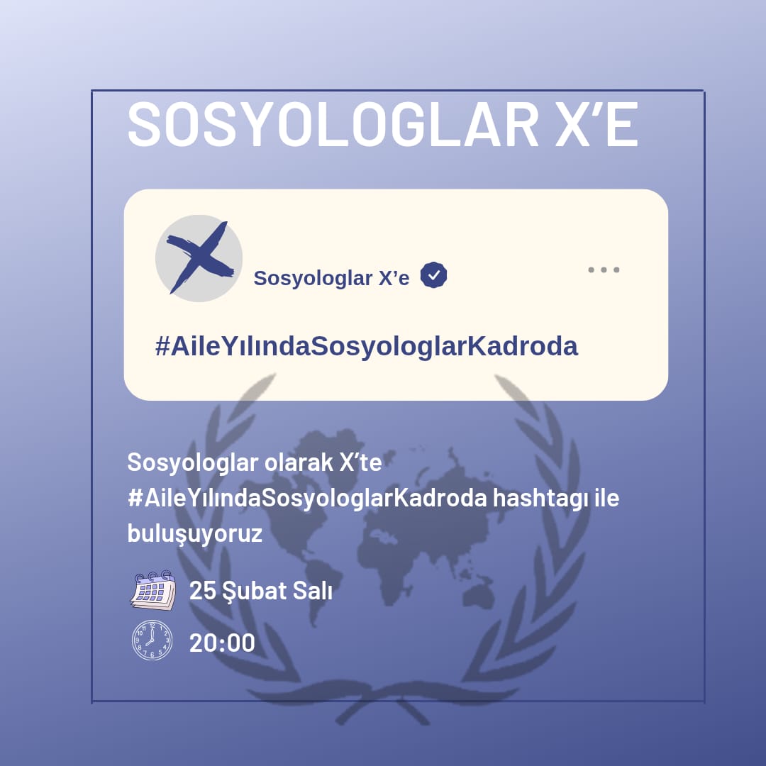 Sosyolog Talcott Parsons, toplumun temel yapı taşı olan aileyi “insan kişiliğini üreten fabrikalar” olarak tanımlar. 

#AileYılındaSosyologlarKadroda