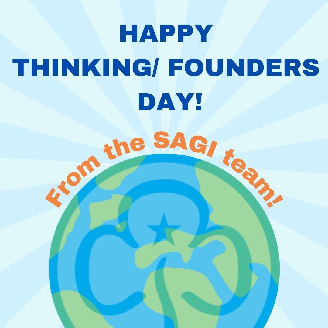 Happy world thinking / founders day to all! This year’s theme ‘Our story’ encourages us to reflect on the past, present and future. We celebrate friendships today through this special movement. 🌍