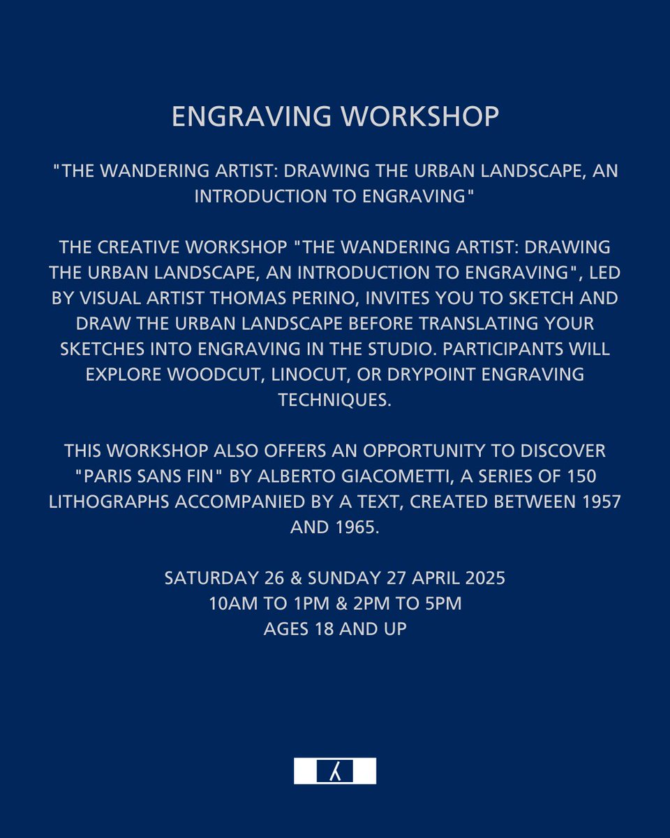 STAGE DE GRAVURE /
ENGRAVING WORKSHOP

Image : Thomas Périno par Didier Rullier