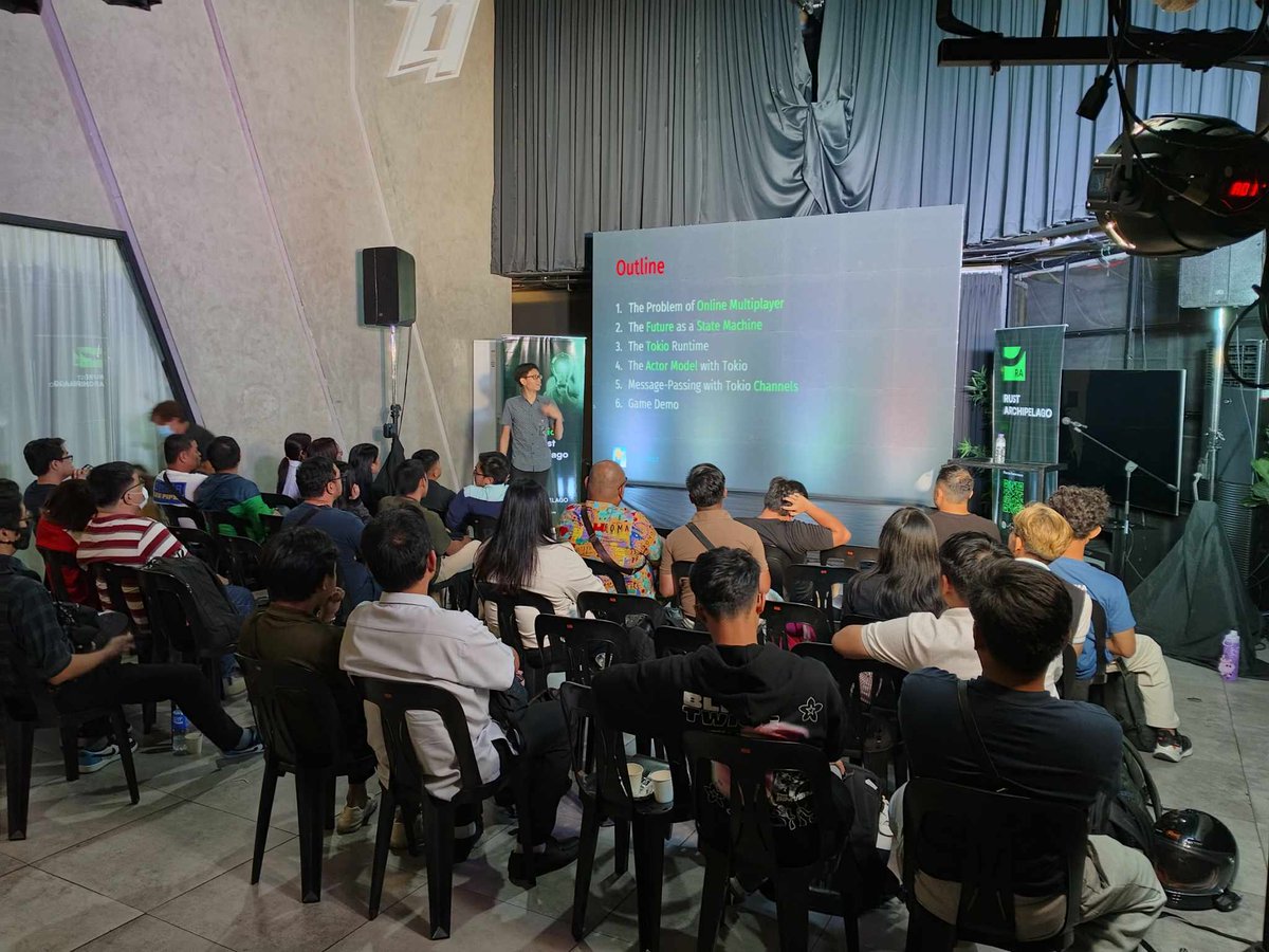 rustarchipelago's tweet image. Rust Archipelago: Breakout is in session! A day of innovation, collaboration, and all things Rust. 🚀🔥

#RustArchipelago #Breakout #RustaceansPH