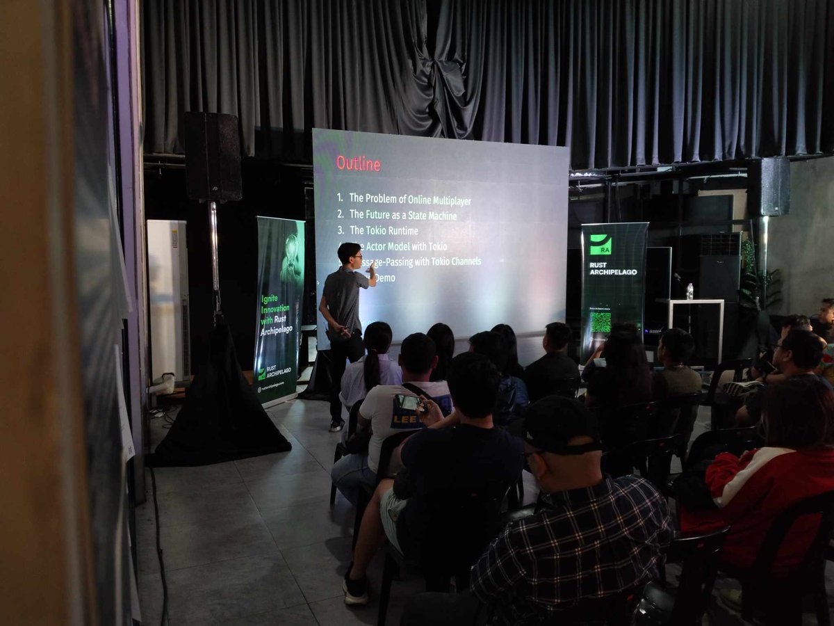 rustarchipelago's tweet image. Rust Archipelago: Breakout is in session! A day of innovation, collaboration, and all things Rust. 🚀🔥

#RustArchipelago #Breakout #RustaceansPH