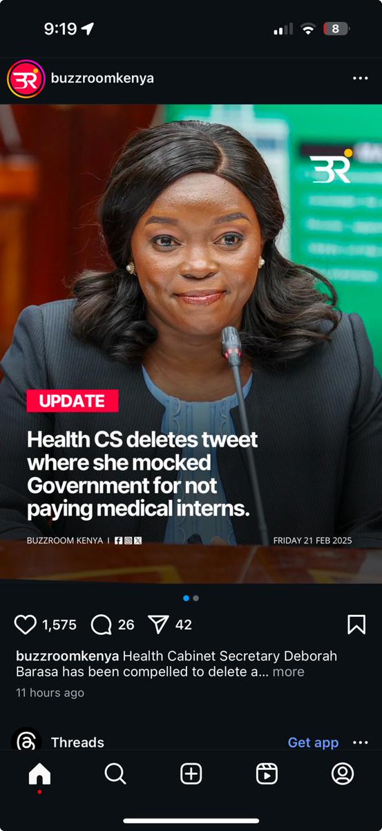 Guilt is loud! CS <a href="/DeboraBarasa/">Dr Deborah Mlongo Barasa, E.G.H.</a> just deleted her own words because they EXPOSE her hypocrisy! Madam CS, if you're ashamed of your past statements, why not just do the right thing?
#mkoloniMulongo
#cba2017
#maandamano18th
