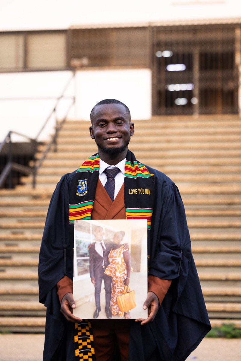jsarkodie2003's tweet photo. First and foremost, to my beloved late mother—everything I am today is because of you. Your sacrifices, love, and prayers continue to guide me. I wish you were here to witness this moment, but I know you’re watching over me.
#UGGraduation #UGClassOf2024 https://t.co/pFR0cEZQUD