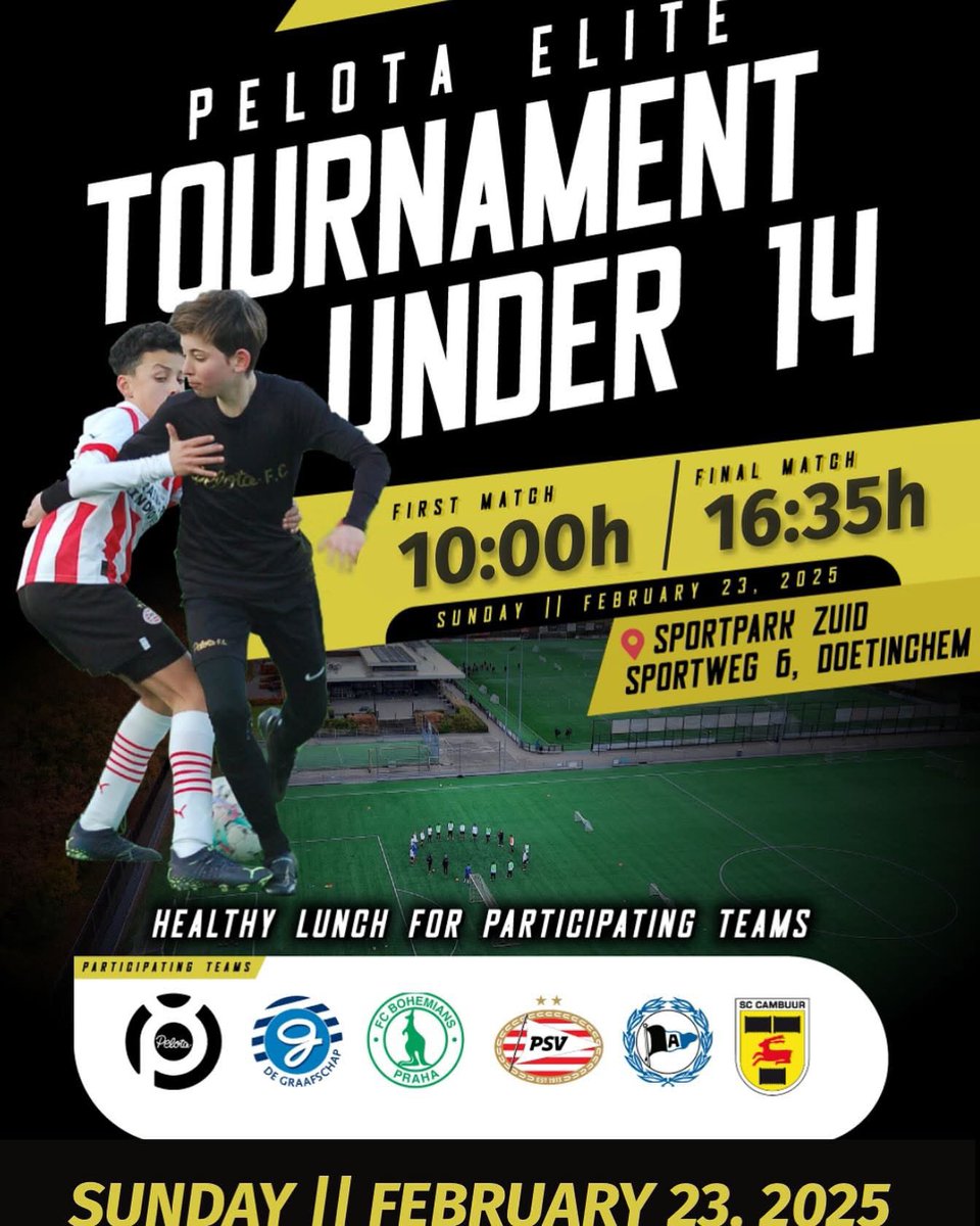 Pelota_Academy's tweet image. Morgen Toptoernooi in de #Achterhoek bij @dzc68 ⚽️🧬 Met mooie topclubs als deelnemersveld! Gratis entree! 🚀📈 #voetbaltoernooi #talentontwikkeling #doetinchem
