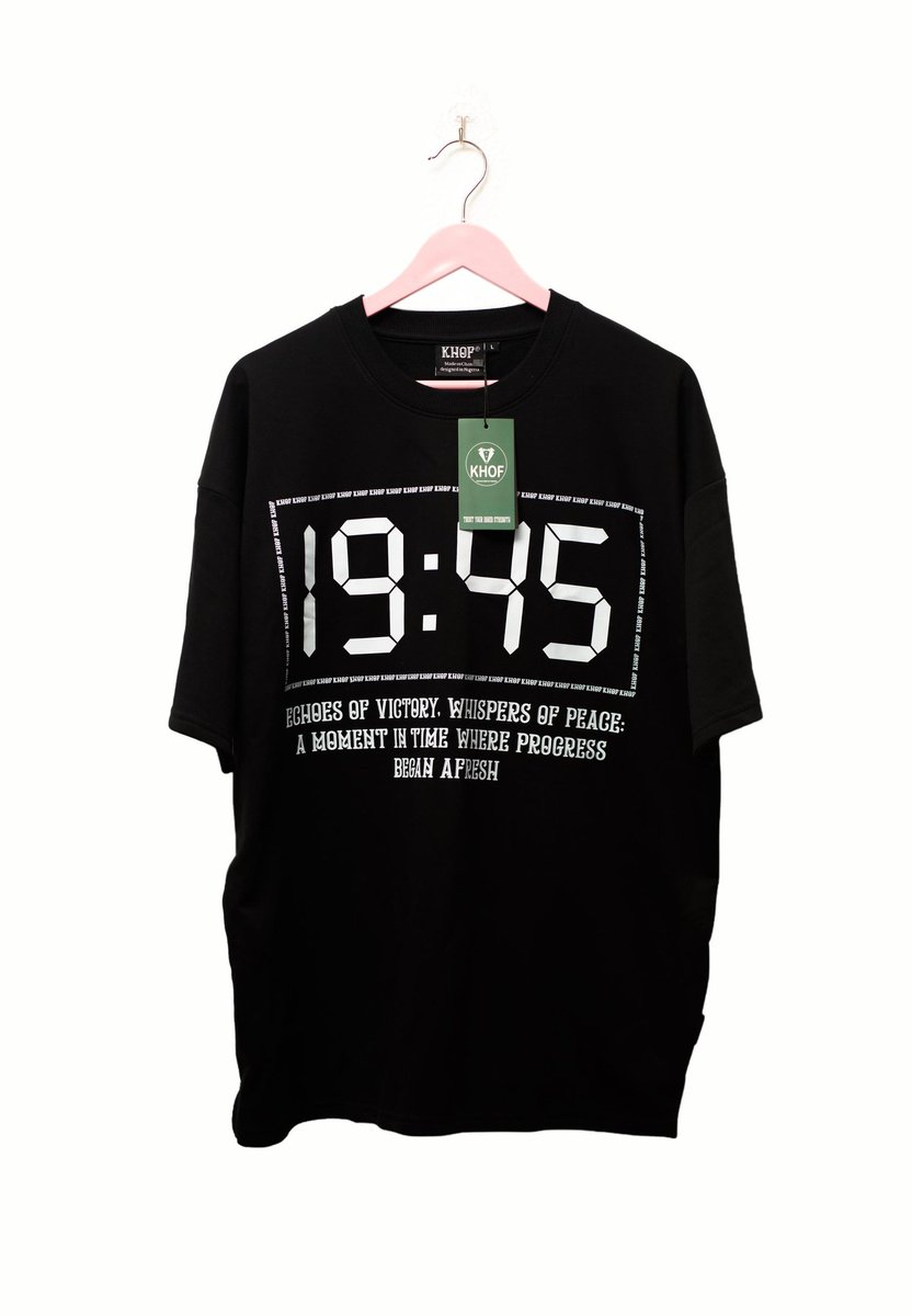 Only1Khof's tweet photo. Make a statement with KHOF's bold and edgy designs. Send a DM or visit our website, https://t.co/tMUIu4CCbP, to shop our collection now.
#KHOFstyle
T-shirt cost ₦57,000 https://t.co/5t6CBkqSMc