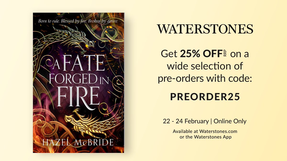 Dialogue Publishing (@dialoguepub) on Twitter photo A FATE FORGED IN FIRE by <a href="/hmcbrideauthor/">Hazel McBride she/her</a> 🐉 waterstones.com/book/a-fate-fo…
#WPreorder A FATE FORGED IN FIRE by <a href="/hmcbrideauthor/">Hazel McBride she/her</a> 🐉 waterstones.com/book/a-fate-fo…
#WPreorder