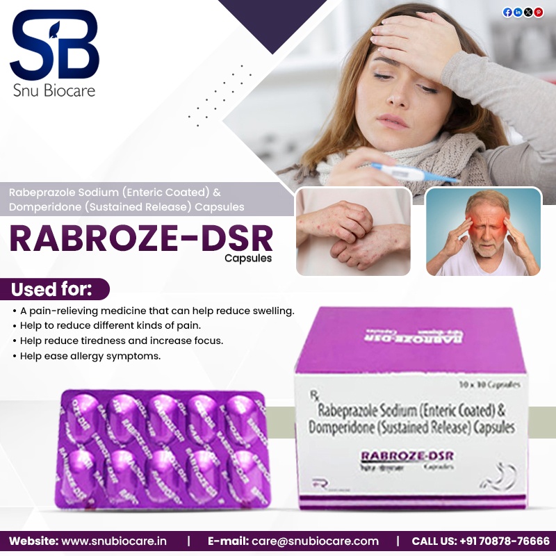 SnuBiocare's tweet photo. Rabroze - DSR Capsules
Help ease allergy symptoms
For Further Information:
Visit: https://t.co/CRcSvDmBUb
Contact At: +91 70878-76666
Email At: Care@snubiocare.com
#Bestpharmaproducts #Qualityproducts #Pharmafranchise #Monopolyrights https://t.co/Ut5MqMrZlm