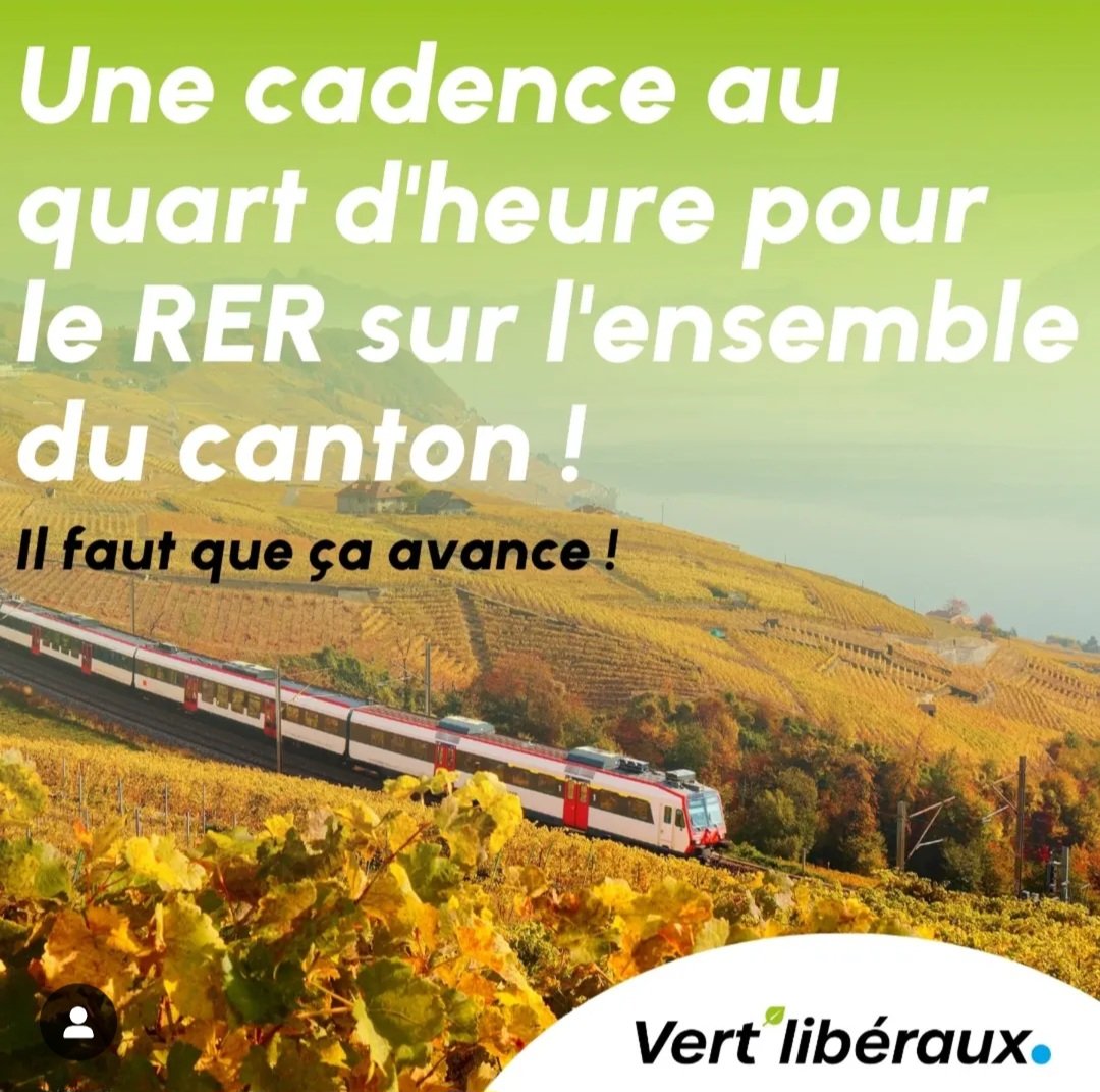 Il est temps de faire avancer le RER Vaud!
<a href="/vertliberaux/">Vert'libéraux Suisse</a>