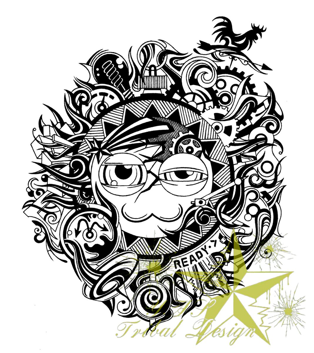 YAS_Tribal's tweet image. トライバル リメイク
【ギャラクティック・ノヴァ】

#星のカービィ #カービィ #sdx
#スーパー・デラックス #デザイン
#トライバル #イラスト #リメイク
#アナログ絵 #ペン画 #モノクロ
#銀河にねがいを