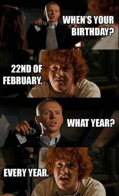 ARWURZELBS3's tweet photo. It’s that time of the year!!!
🎂🎂🎂🎂🤣🤣🤣🤣
#hotfuzzmemes https://t.co/uXjqjgO7F0