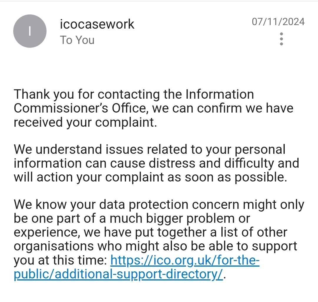 JamesPlumb2017's tweet photo. From the ICO referring to the massive breach of GDPR and regulations. 

A request has been made to receive the identification of who leaked the personal information and who it was leaked to.

Also, a request for the highest penalty and fine due to the nature of the breach. https://t.co/vs5OXF3ukl