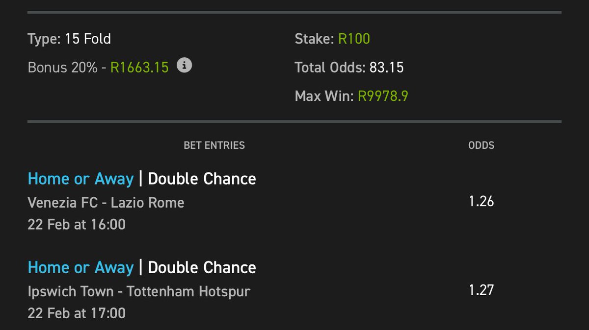 venda_guy2's tweet photo. Clean boom 💥💥💰💰

:betting code: 03-100620

⚽️:If you don’t have Easybet  account👇

⚽️:Use my  promo code to register and get R50 Sign Up Bonus (promo code: Z50)

⚽️: Link to register:https://t.co/oCBFTOLhmD 

⚽️: 18+ T&amp;Cs Apply. https://t.co/YSXnE1dUtI