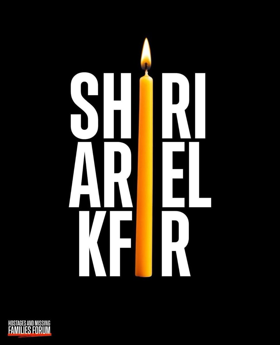 Le corps remis hier soir à Israël a été formellement identifié ce matin comme étant celui de Shiri Bibas.
Kfir, Ariel et Shiri sont désormais réunis.

Nous pensons à Yarden et aux familles.
Que leurs noms soient une bénédiction.