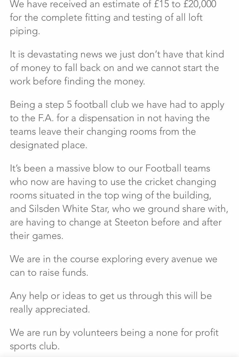 Please read.

Any help or support is really appreciated.

crowdfunder.co.uk/p/silsden-spor…