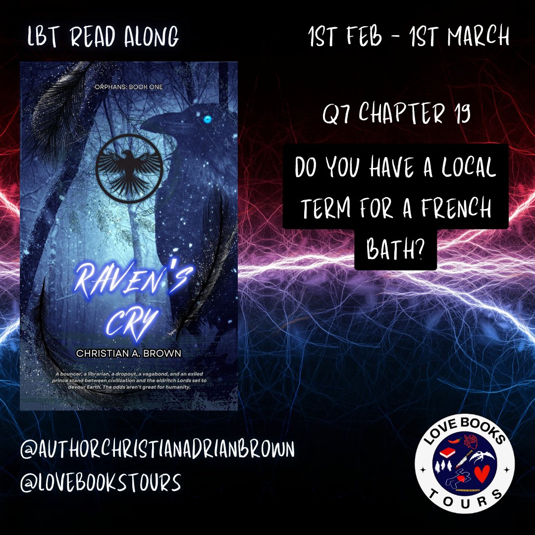 fitzgerald631's tweet photo. Here the readalong for Raven’s Cry by Christian A Brown. Q7- no I think we just call it a bath. Now am wounding if we do so definitely go to find out. I am intrigued now.
@KellyALacey
@lovebookstours
#Ad #LBTCrew #BookTwitter #FreeReview #FreeBookReview https://t.co/9Qyk65SV2D