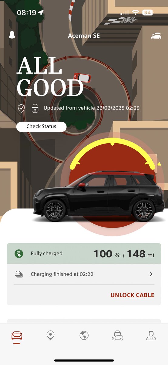 Chr1s_Ch's tweet photo. @MINI your website says 186-251 miles… (so do your sales teams…) please explain to me how our 2 week old car says 148!?

This vehicle is miss-sold and not fit for purpose…

#range #missold #bmw #miniuk #mini #aceman #miniacemen #acemanse https://t.co/c5uotwGez3