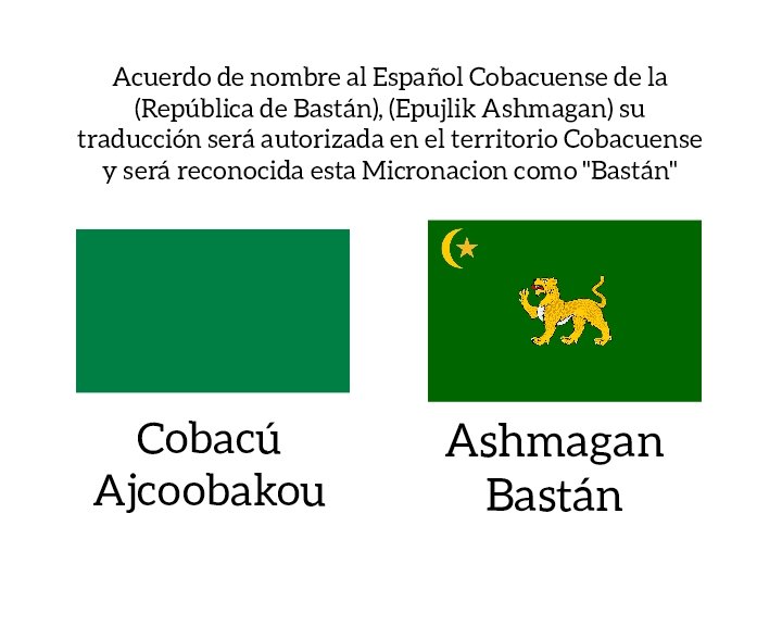 Cobacu_Rep's tweet photo. Autorizamos el cambio de nombre de nuestro país a la República de Bastán @epujlikashmagan así como ellos autorizaron la adaptación de su nombre al Español. https://t.co/odhNThQkrp
