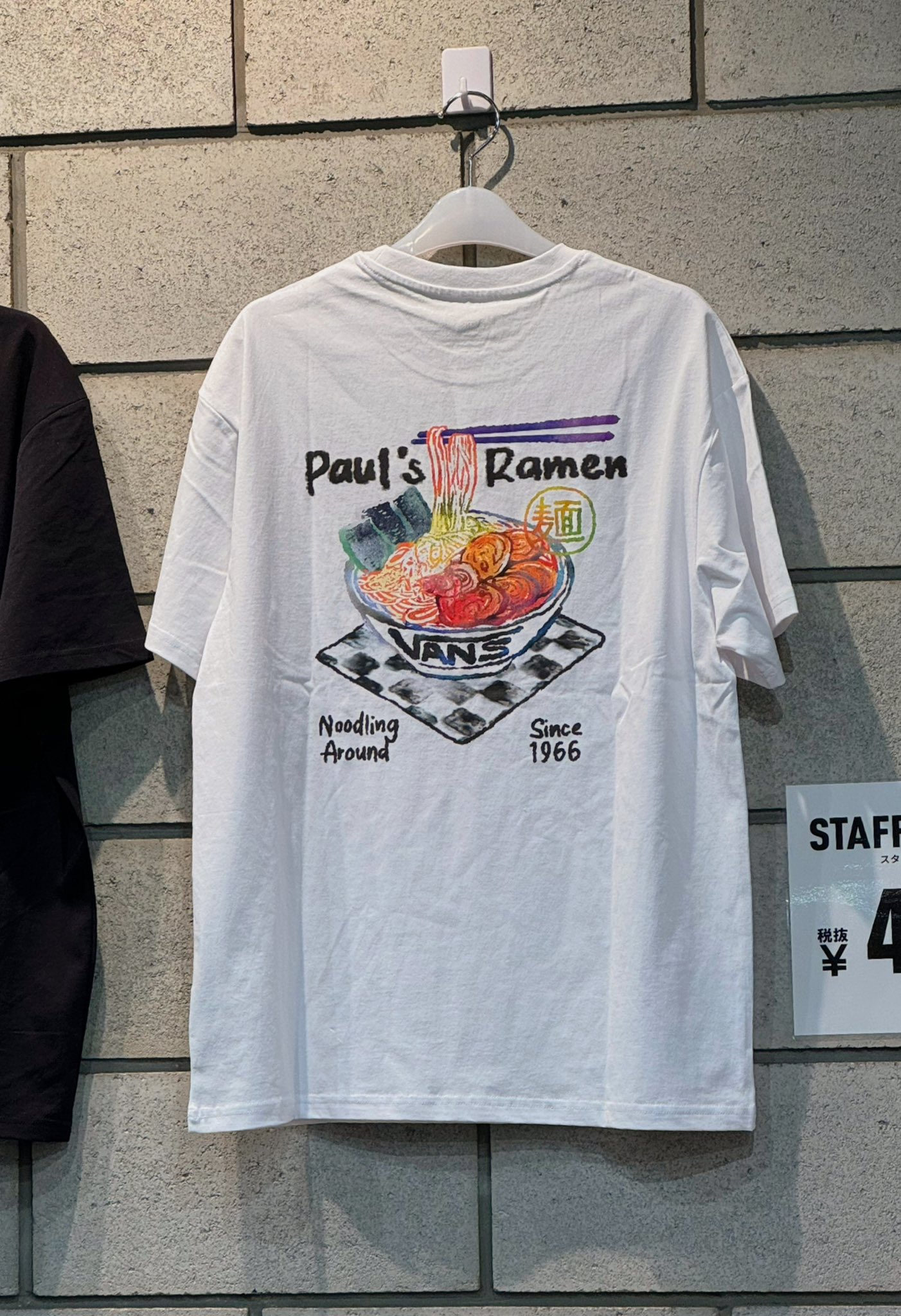 VANS★RAMEN TEE Tシャツ VANS ヴァンズ RAMEN TEE ショートスリーブ VN000JF9BLK BLACK