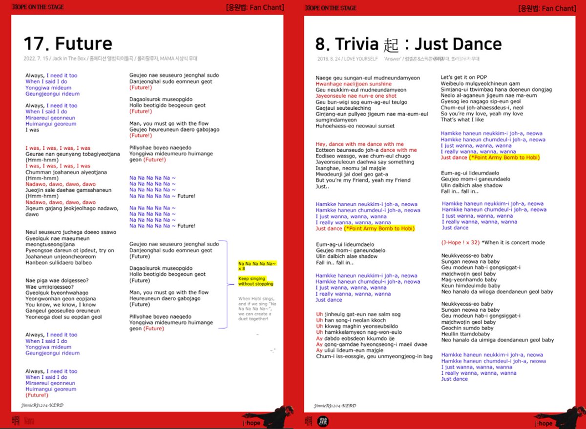 jhope218hz's tweet photo. @JinnieRJ1204 made romanization version for all of j-hope songs for int'l fans. You can download the PDF file for hobi concert! Thank you @JinnieRJ1204👇
https://t.co/WHT590U0S5
#jhope #HOPEONTHESTAGE