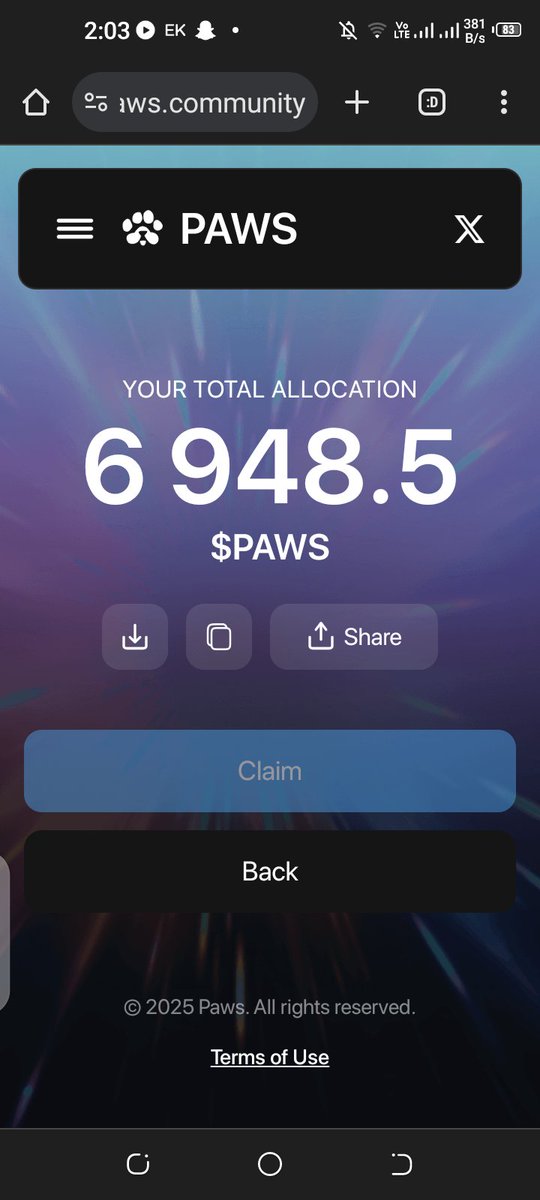 dry_nft's tweet photo. Share your #PAWS 🐾 
Check my account please its not fair 300k 8888paws and 420k point 6948 recalculate my balance 10 Wpaws already have One Active refrl
@paw https://t.co/OHhSUYLGRj