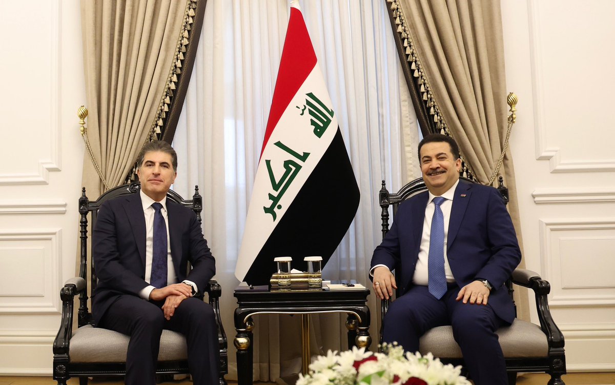 It’s always a pleasure to meet my friend, Prime Minister <a href="/mohamedshia/">محمد شياع السوداني</a>. We had a productive discussion this morning in Baghdad on recent developments in the country, stability of the wider region, and other pressing issues.