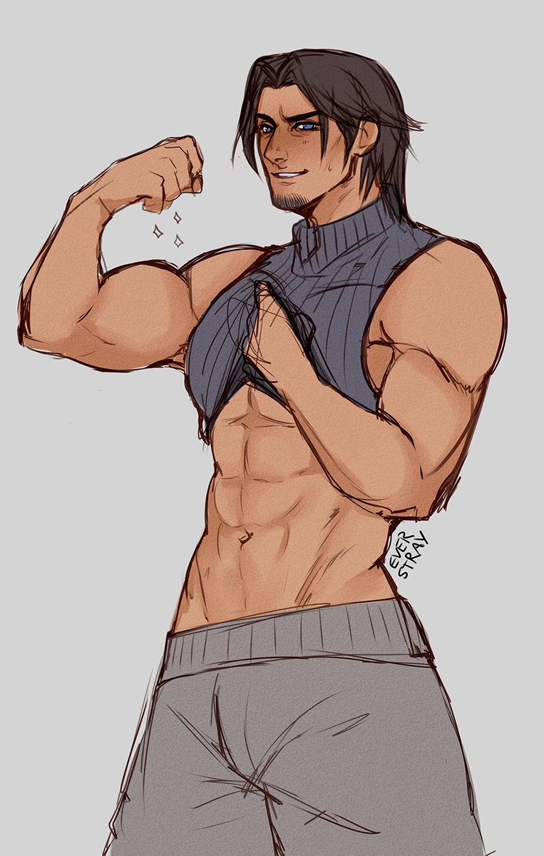everstraying's tweet photo. Some sketch of Angeal Hewley from #ff7 #crisiscore bc why not? https://t.co/D8FtElvn0g