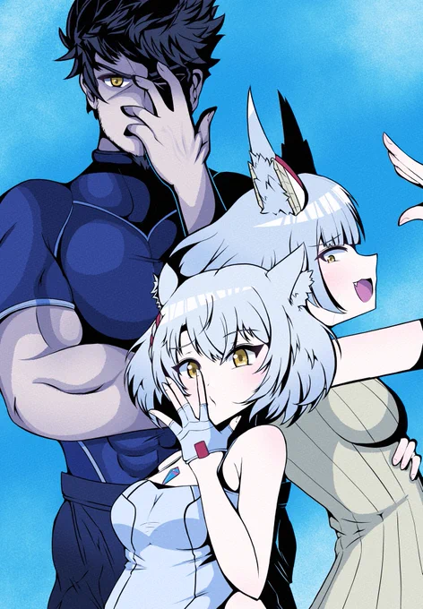 猫の日のネコ母娘と親父#ゼノブレイド3#XenobladeChronicles3 