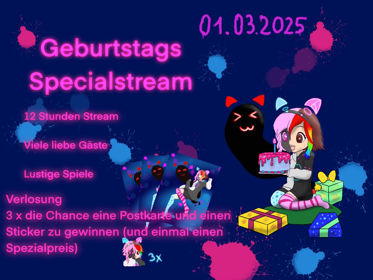 Hey hey Fellows!

Ja ja nächste Woche ist es ja schon soweit! Nach 1 Monat pause komme ich mit meinen Haus of Madness zurück!

Und was wäre besser dafür geeignet als mit euch meinen Erschaffungstag zu feiern! 

Zeitplan folgt noch! Freu mich auf euch! #stream #twitch #special