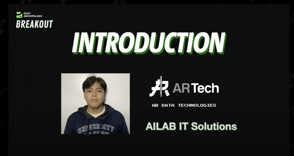 _ardata_'s tweet image. 📷 @_ardata_  is live at Rust Archipelago—bringing cutting-edge solutions to the forefront.

One of our developers, Dan is leading a breakout activity of Rust now! 

Watch here: youtube.com/live/KUjJJDyxZ…

#RustArchipelago #ChainAcademy